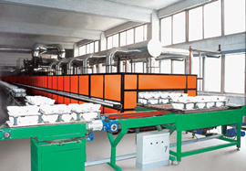 Modularer Versammlungs-keramischer Rollen-Brennofen-gasbeheiztkundengerechtes
