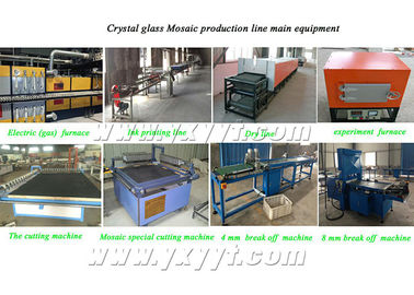 Automatisches Mosaik Crystal Glass Tiles 40mm, das Maschine herstellt