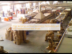 Hochtemperatur-Glasdekorationstechnologie mit 500-3500 mm Maschengürtelbreite